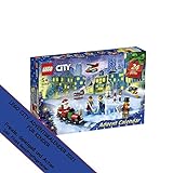LEGO 60303 City Adventskalender 2021 - Lego Advent Kalender für Jungs & Mädchen - Mini Baukasten, Spielzeug für Kinder ab 5 Jahren mit Spielbrett und 6 Minifig