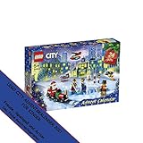 LEGO 60303 City Adventskalender 2021 - Lego Advent Kalender für Jungs & Mädchen - Mini Baukasten, Spielzeug für Kinder ab 5 Jahren mit Spielbrett und 6 Minifig