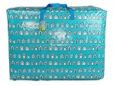 The Pescara Collection Extragrosse Aufbewahrungstasche 115 Liter. Blaue Strandhütten Muster. Spielzeug, Waschen und Wäschesack