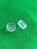 NO LOGO LSB-TAIQIU, 2pcs / Lot Pool Billard Queue-Tipps 14mm Acryl Transparent Jump and Break Queue-Stock-Tipps Billardzubehör (Farbe : Transparent)