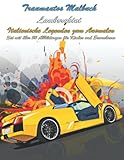 Traumautos Malbuch – Lamborghini - Italienische Legenden zum Ausmalen: Set mit über 50 Abbildungen für Kinder und Erw