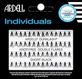 ARDELL Double Individuals Short (Knot Free), Eye-lashes Einzelwimpern aus Echthaar (1 x 56 Stück), black, schwarz (ohne Kleber) (1x)