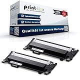 2X Print-Klex Tonerkartuschen kompatibel für Samsung CLX 3300 CLX 3300 Series CLX 3305 CLX 3305 FN CLX 3305 FW CLX 3305 Series CLX 3305 W CLT406BK CLT406S CLT-406BK Black Schwarz - Office Pro S