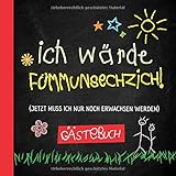 Ich wärde fümmunsechzich: Gästebuch zum 65.Geburtstag für Mann oder Frau - 65 Jahre - Lustiges Geschenk & Geburtstagsdeko - Buch für Glückwünsche und Fotos der G