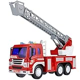 Yifuty Feuerwehrzeugauto, Leiter, Löschwassertank, Feuerwehr LKW, Fahrzeug-Set, Große Kinder Boy Auto-Modell, vorzüglichen Simulation Maßstab 1:16 (Color : EIN)