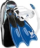 Cressi Palau Marea Bag Schnorchel-Sets, Blau/Azurblau, M/L-41/44