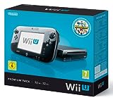 Nintendo Wii U - Konsole, Premium Pack, 32 GB, schwarz mit Nintendo L