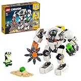 LEGO 31115 Creator 3-In-1 Weltraum-Mech Spielzeug mit Roboter und Lastenträger, Bauset mit Actionfigur und Alienfigur, tolles Geschenk fü