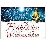 A4 XXL Weihnachtskarte WEIHNACHTSLICHTER mit Umschlag - edle Klappkarte für Kollegen Freunde Verwandte - Frohe Weihnachten Karte von BREITENWER