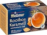 Meßmer Rooibos-Karamell Tee | aromatisiert | 20 Teebeutel | Vegan | Glutenfrei | Laktosefrei | Von Natur aus k