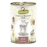 GranataPet Liebling's Mahlzeit Wild PUR, Nassfutter für Hunde, Hundefutter ohne Getreide & Zuckerzusätze, Alleinfuttermittel mit hohem Fleischanteil & hochwertigen Ölen, 6 x 400 g
