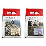 MERA Pure Sensitive Fresh Meat Adult Huhn und Kartoffel Hundefutter – Trockenfutter für & Pure Sensitive Adult Lamm und Reis Hundefutter – Trock