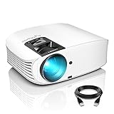 Beamer, ELEPHAS 8000 Lumen Heimkino Video Beamer 1080P Full HD, 230' LCD Projector kompatibel mit TV Stick, HDMI, SD, AV, VGA, USB, PS4, Smartphone,Weiß [2021 Upgrade Version]