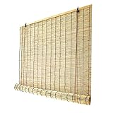 YQJY Bambus-jalousien, Innen- Und Außen-Lift-fensterläden Bambus-Rollo-schilfvorhang Für Balkon Büro Atmungsaktiv Uv-Schutz Privatsphäre (40 X 80 Cm/16 X 32 Zoll)