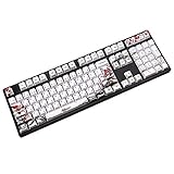 Jevina 110 Tasten PBT Tastenkappe Farbstoffsublimation PflaumenblüTe Kirsch Profil Tasten Kappe DIY Mechanische Tastatur Tastenkappe Set Jap