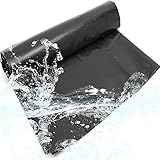 XUNMAIFLB Gummi-Teichfolie, Schutzunterlage Faltbare Fischteichfolien Reißfeste Schwarze Folie für Koi-Teiche Bäche Brunnen, 2x6m-6.6x19.7