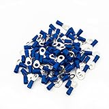 ERKO 100 Stück professionelle isolierte Ringkabelschuhe für M12 Schrauben und Drahtgröße von 1,5 ÷ 2,5 mm2, mit Polyamid-Isolation, hergestellt nach DIN 46234