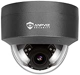 Anpviz 5MP POE IP Kamera Dome Outdoor mit Audio/mikrofon, 2,8mm Objektiv 110° Winkel, 30m IR Nachtsicht, IP66 wasserdicht, Bewegungserkennung, Fernzugriff(IPC-D250G-S)