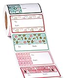 WRAPAHOLIC Weihnachtsgeschenkaufkleber - Rentier/Weihnachtsbaum/Weihnachtsdekoration Design-Aufkleber, Geschenkanhänger Aufkleber für Urlaub, Party - 1,6 x 2,9 Zoll insgesamt 504 Klebeetik