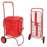 dbest products Cruiser Cart Flex Einkaufstaschen-Abdeckung für Lebensmittel, Wäschekorb auf Rädern, kompakt, leicht, zusammenklappbar,
