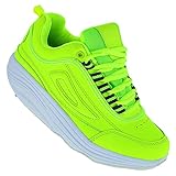 Roadstar Fitnessschuhe Gesundheitsschuhe Damen Herren Sneaker 092, Schuhgröße:39, Farbe:Hellgrü