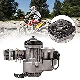 Ambienceo 49CC Mini Moto 2 Stroke Engine Carb Pullstart Vergaser Luftfilter Head Mini Motor Dirt Bike Quad Pocket Bik