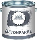 Lausitzer Farbwerke Betonfarbe SEIDENMATT Minttürkis RAL 6033 Türkis Traditionelle Fassadenfarbe für mineralische Untergründe (Stein Mauer Beton Fassade Putz Zement) streichen & versiegeln (2,5 L)