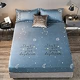 BAJIN Bedding Spannbetttuch, tiefes Taschenformat, Hotel-Luxus, Doppelbett, gebürstete Mikrofaser, Spannbettlaken mit tiefen Taschen,voll elastische Spannbetlaken,120x200+20