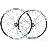 LHHL Fahrradteile 26 Zoll Sports Fahrradfelge Mountainbike Radsatz Unterstützung 8 9 10 Geschwindigkeit Kassette Hub Rad (Color : Blue, Size : 26inch)