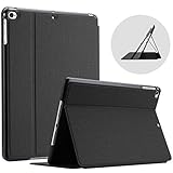 ProCase Buchdeckel Hülle für iPad 9.7 Zoll 2018 2017 (6th and 5th Generation) / iPad Air 2 / iPad Air, Klapp Leicht Schutzhülle Urban Folio Case Smart Cover -Schw