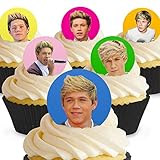 12 x Vorgeschnittene und Essbare Niall Horan One Direction Kuchen Topper (Tortenaufleger, Bedruckte Oblaten, Oblatenaufleger)