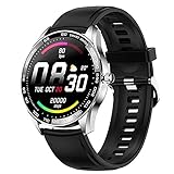 ZGZYL MK28 Herren Smart Watch 360 * 360 Hochauflösende Bildschirm Mit Blutdruck/Blut Sauerstoff Herzfrequenzüberwachung Fitnessuhr Sportuhr,B