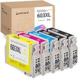 ZIPRINT 603XL 5 kompatibel für EPSON 603 Tintenpatronen 603XL Tintenpatronen für epson XP-3105 XP 2100 WF-2810 WF-2830 WF-2835 WF-2850 XP-2100 XP-3100 XP-4100 XP-2105 XP-4105