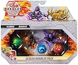 Bakugan 'Geogan Rising' Geogan Brawler 5er Pack (Geogan Darkus Mutasect, Geogan Aquos Viperagon, Basic Aurelus Dragonoid, Basic Pyrus Ferascal, Basic Haos Pincitaur)