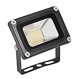 10W LED Außenstrahler, 1000LM Strahler Außen LED Fluter Außenstrahler Flutlicht 3200K Kaltweiß LED Scheinwerfer, IP65 Wasserdicht Scheinwerfer Flutlicht Aussenlampen für Garten, Garage, Hof, F