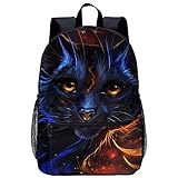 xiaoliqi 3D Gedruckte Schultasche Kinderbuch Rucksack Coole Katze Büchertasche College High Jungen Mädchen Mode Schultasche Outdoor Camping Wandern R