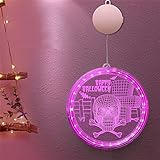 ML S HJDY Halloween Fensterlicht LED dekorative Lichter Urlaub Dekoration Laterne Bar Kürbis Geist Lichterkette Tanzparty verkleiden,Sk