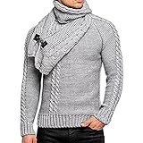 Herren Pullover Pullover Mode Zopfstrick Schalkragen Langarm Lose Casual Slim Fit Reine Farbe Übergröße 3XL