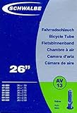 SCHWALBE Fahrradschlauch AV13 mit Autoventil ~ 26' ~ 50-559 mm (26 x 1,90 Zoll) auch für MTB's + L