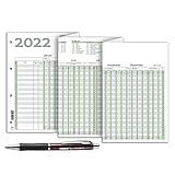 Urlaubsplaner 2022 inkl. Kugelschreiber, Dienstplan, Personalplan, Wandk