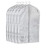 Amazon Basics – Premium-Kleiderhüllen aus Stoff, 5 Stück, g