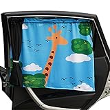 Chilsuessy 2 Stk Sonnenschutz Auto Universal Baby Sonnenblende Schutz für Kinder in Babyschale, Seitenscheibe Autosonnenschutz, G