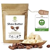 Grüne Valerie - SheaButter 250g unraffiniert Ivory White Karite - Kaltgepresst (Grad A+) pur & rein im Frischepack - Rohseife/Seifenbasis - Das Beste vegane Hautpflegeprodukt aus dem fairen H