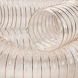 AWM Absaugschlauch transparent 0,4mm Absauganlage Spiralschlauch schwer entflammbar Flexschlauch (100 mm)