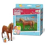 Craze Bibi und Tina Figuren Pferde Spielzeug Amadeus Figur Pony zum Sammeln und Spielen Pferd Spielfigur inkl. Pferde Zubehör Mädchen Spielzeug Kinderspiele 19184