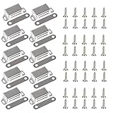 YANSHON 10 Stück Magnetschnäpper, Magnetverschluss für Möbel Schranktür, Schrank Magnetschloss, Möbel Magnet Türschließer/Haftmagnet Möbelbeschläge, Weiß Mag