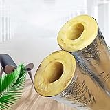 YBCM 1 x Rohrisolierung, Heizungs Rohr Dämmung Isolierung Isolation Schale, hochtemperaturbeständig, Wandstärke 30mm/50mm, Einfache Installation (Size : 60mm*50mm*1m)