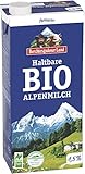 Berchtesgadener Land Bio Haltbare Bio-Alpenmilch, fettarm 1,5% Fett (6 x 1000 ml)