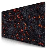 CSL - Übergröße Mauspad Gaming Titanwolf 1200x600mm - XXXL Mousepad groß mit Motiv - Tischunterlage Large Size - verbessert Präzision und Geschwindigkeit - XXL z.B. für Logitech Maus und T