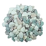 Aquarium Dekorativer Stein Natürliche Mini Sortierte polierte Fluss Sandsteine ​​Felsen Pflanze Kieselgarten Garten Walk Steine ​​Outdoor Kies Fisch Tank Vase Dekorativ ( Color : 100g , Size : 5-8mm )